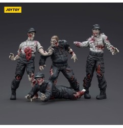 Zombies - Zombie Dark Source Action Figures 4-Pack Security Guards 8 cm