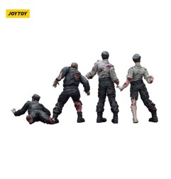 Zombies - Zombie Dark Source Action Figures 4-Pack Security Guards 8 cm