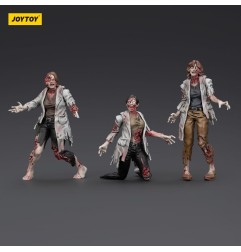 Zombies - Zombie Dark Source Action Figures 3-Pack Scientists (Female) 8 cm