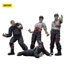 Zombies - Zombie Dark Source Action Figures 4-Pack Security Guards 8 cm