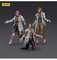 Zombies - Zombie Dark Source Action Figures 3-Pack Scientists (Female) 8 cm