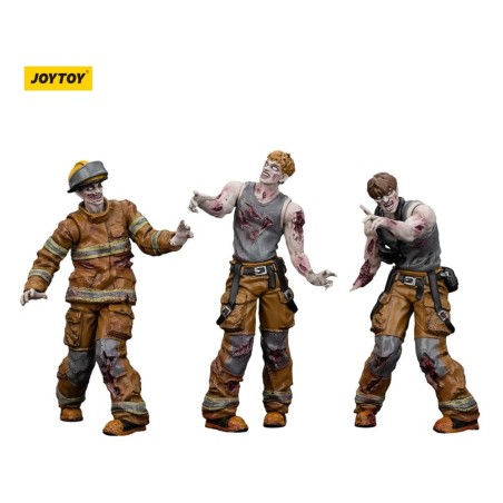 Zombies - Zombie Dark Source Action Figures 3-Pack Firefighters 8 cm