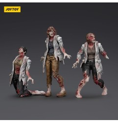 Zombies - Zombie Dark Source Action Figures 3-Pack Scientists (Female) 8 cm
