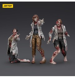 Zombie - Pack 3 figurines Dark Source Scientists (Female) 8 cm