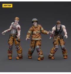 Zombie - Pack 3 figurines Dark Source Firefighters 8 cm