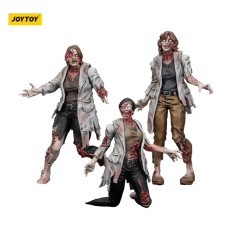 Zombies - Zombie Dark Source Action Figures 3-Pack Scientists (Female) 8 cm