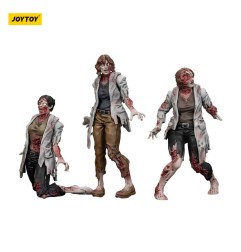 Zombie - Pack 3 figurines Dark Source Scientists (Female) 8 cm