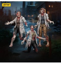 Zombies - Zombie Dark Source Action Figures 3-Pack Scientists (Female) 8 cm