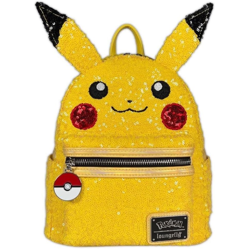 Pokémon - Pokemon by Loungefly Mini Backpack World 1-1 Sequin Pikachu Cosplay Pokémon - Pokemon by Loungefly Mini Backpack World 1-1 Sequin Pikachu Cosplay