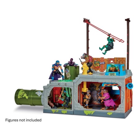 Les Tortues Ninja - Bâtiment Secret Sewer Lid Playset Mutant Module 30 cm
