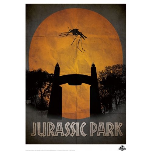 Jurassic Park - Lithographie Gate 42 x 30 cm