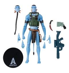 Avatar - : Fire and Ash Action Figure Quaritch (Ash Recom) (Gold Label) 18 cm