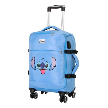 Lilo & Stitch - Valise Stitch Face Blue 55 cm