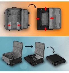 Lilo & Stitch - Foldable Cabin Suitcase Stitch & Angel Pink 52 cm