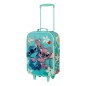 Lilo & Stitch - Soft 3D Trolley Suitcase Stitch Love Turquoise 52 cm