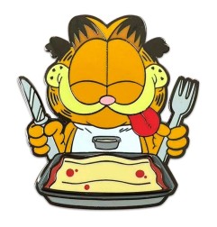 Garfield - Pin's Garfield Dîner de Lasagnes 5 cm