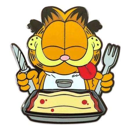 Garfield - Pin Badge Disco  Lasagna Dinner 5 cm