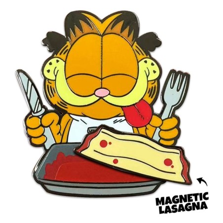 Garfield - Pin's Garfield Dîner de Lasagnes 5 cm