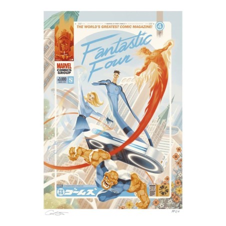 Les 4 Fantastiques - Impression Art Print's Les 4 Fantastiques N°48 First Family: The Fantastic Four! 61 x 41 cm