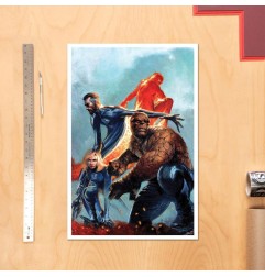 Marvel - Impression Art Print Les 4 Fantastiques 41 x 61 cm