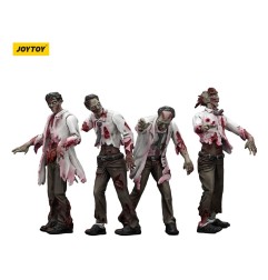 Zombies - Zombie Dark Source Action Figures 4-Pack Scientists (Male) 8 cm