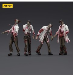 Zombies - Pack 4 figurines Dark Source Scientists (Male) 8 cm