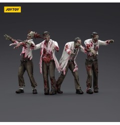 Zombies - Pack 4 figurines Dark Source Scientists (Male) 8 cm
