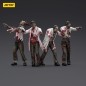 Zombies - Pack 4 figurines Dark Source Scientists (Male) 8 cm