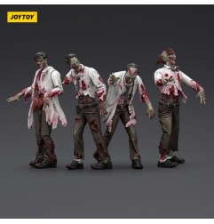 Zombies - Zombie Dark Source Action Figures 4-Pack Scientists (Male) 8 cm