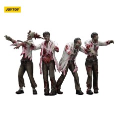 Zombies - Zombie Dark Source Action Figures 4-Pack Scientists (Male) 8 cm