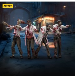 Zombies - Zombie Dark Source Action Figures 4-Pack Scientists (Male) 8 cm