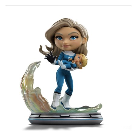 Les 4 Fantastiques - Mini figurine Co. Invisible Woman and Franklin 15 cm