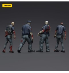 Zombies - Zombie Dark Source Action Figures 4-Pack Police (Male) 8 cm