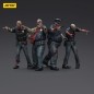 Zombies - Pack 4 figurines Dark Source Police (Male) 8 cm