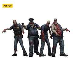 Zombies - Zombie Dark Source Action Figures 4-Pack Police (Male) 8 cm
