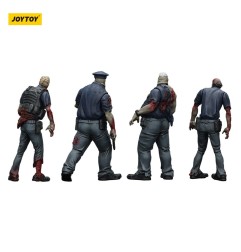 Zombies - Zombie Dark Source Action Figures 4-Pack Police (Male) 8 cm