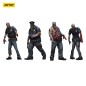 Zombies - Pack 4 figurines Dark Source Police (Male) 8 cm