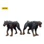 Zombies - Pack 2 figurines Dark Source Police Dogs 8 cm