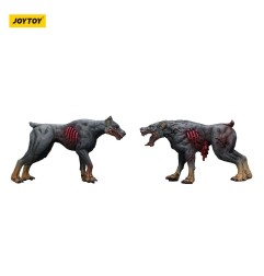 Zombies - Pack 2 figurines Dark Source Police Dogs 8 cm