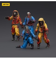 Zombies - Pack 4 figurines Dark Source Biochemical Lab Team 8 cm