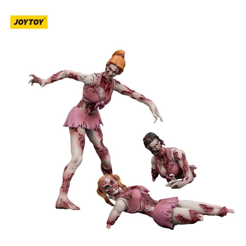 Zombies - Zombie Dark Source Action Figures 3-Pack Cheer Leaders 8 cm