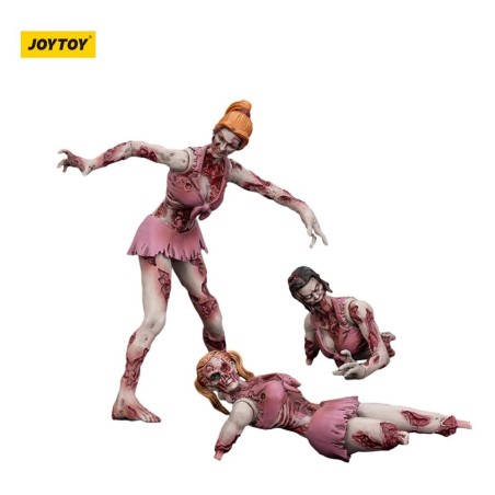 Zombies - Zombie Dark Source Action Figures 3-Pack Cheer Leaders 8 cm