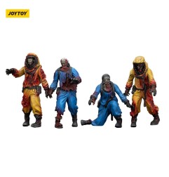Zombies - Zombie Dark Source Action Figures 4-Pack Biochemical Lab Team 8 cm