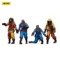 Zombies - Pack 4 figurines Dark Source Biochemical Lab Team 8 cm