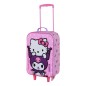 Sanrio - Soft 3D Trolley Suitcase Hello Kitty Playful Pink 52 cm