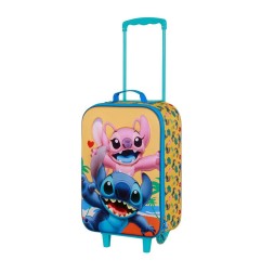 Lilo & Stitch - Soft 3D Trolley Suitcase Stitch Ocean Blue 52 cm
