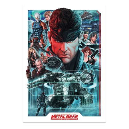 Metal Gear Solid - Art Print Montage Limited Edition 42 x 30 cm