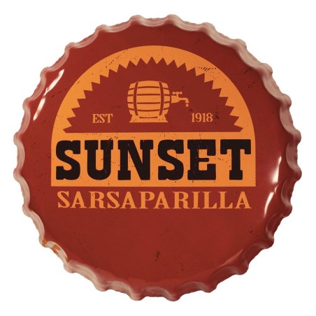 Fallout - Panneau métal Sunset Sarsaparilla Bottle Cap