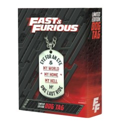 Fast & Furious - Pendentifs Fast & Furious Dog Tag