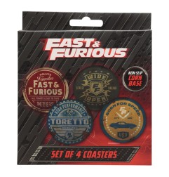 Fast & Furious - Pack 4 sous-verres Fast & Furious Vintage Style
